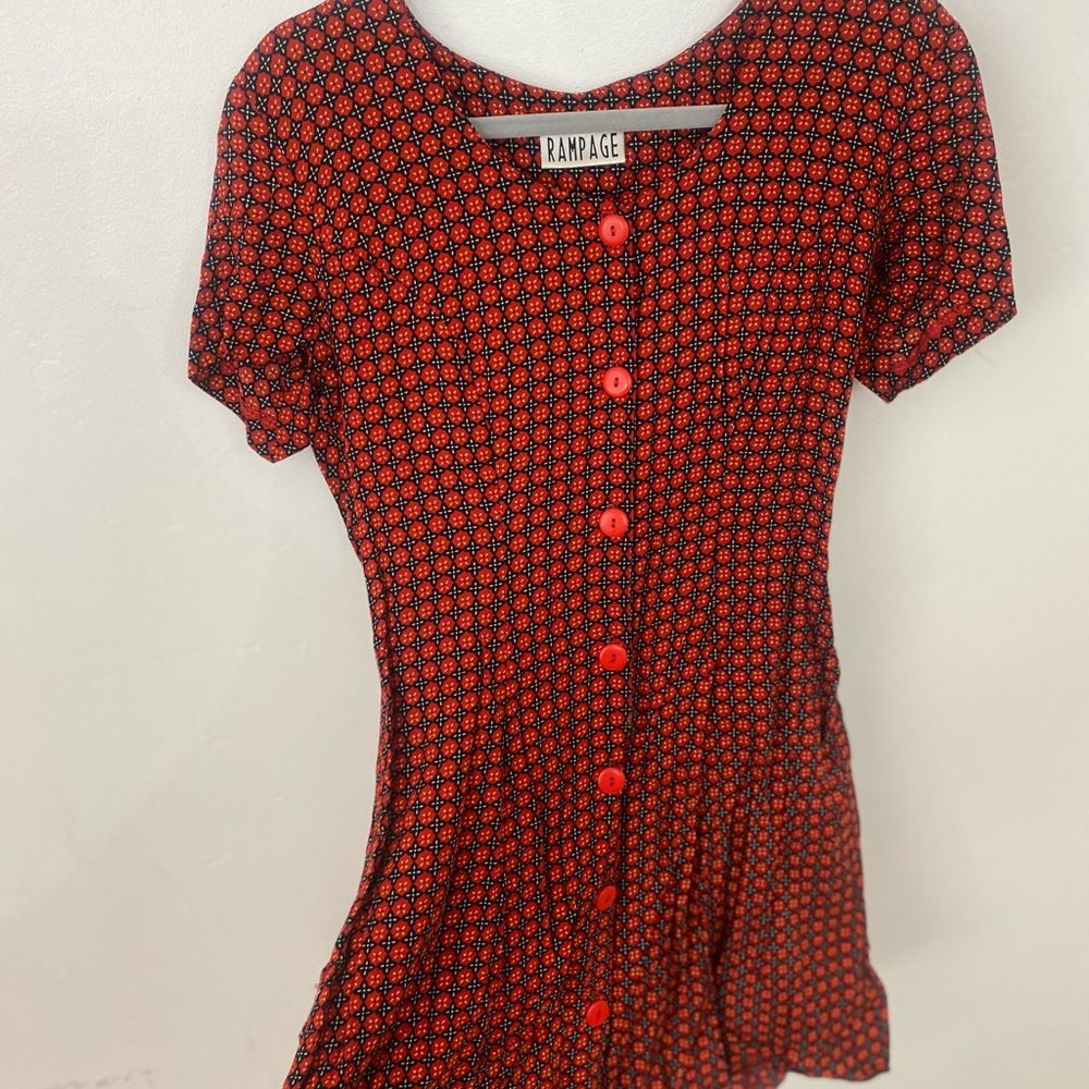 Rampage Button Up Mini Dress Size Small